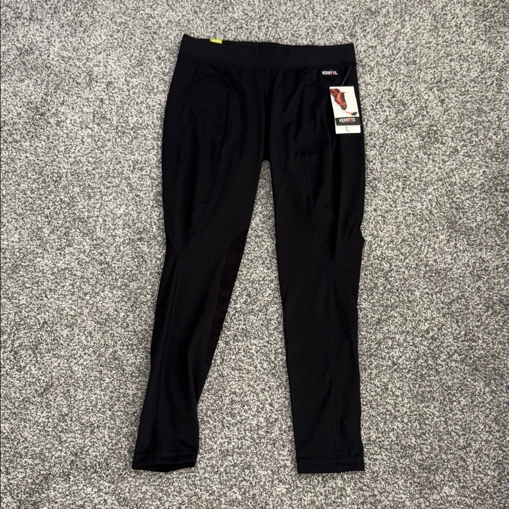 Kerrits Flow Rise Performance Tights in Black NWT - Picture 3 of 8